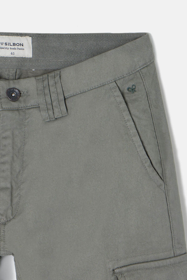 Silbon Casual sport cargo pants Green