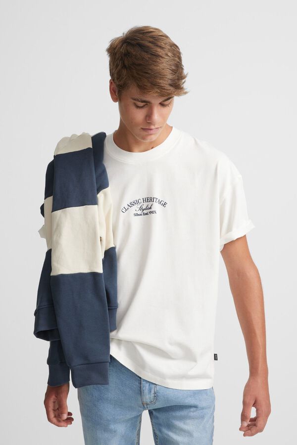 Silbon Camiseta cl&aacute;ssica de corte especial Tostado