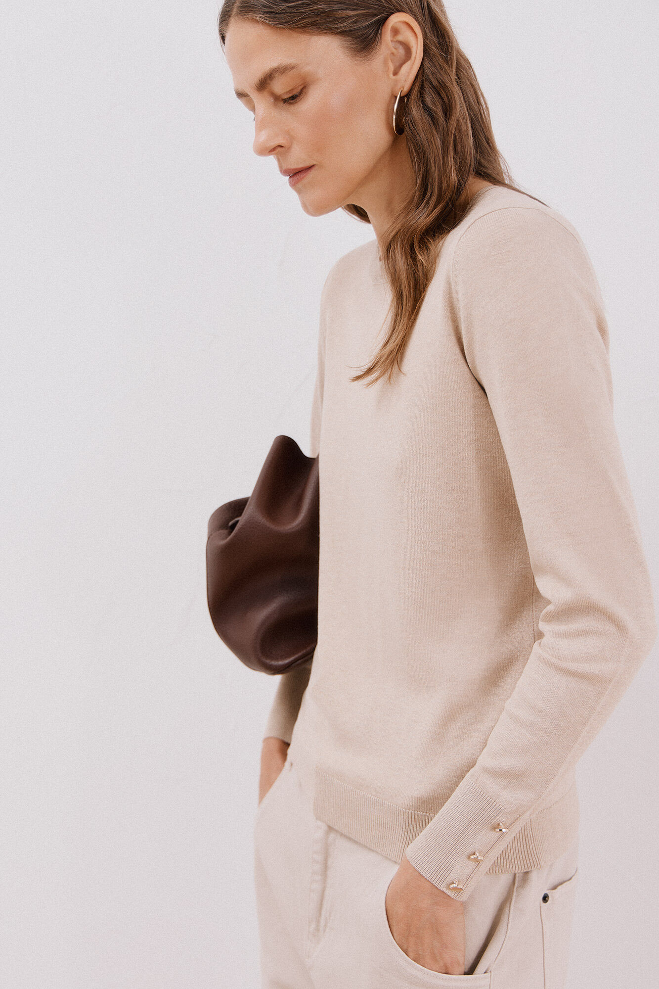 Cortefiel Jersey caja botones