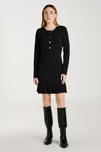 Vila Vestido de malha com viscose