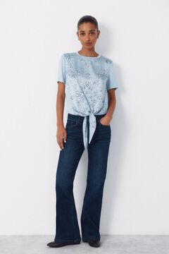 Cortefiel Top combinado estampado