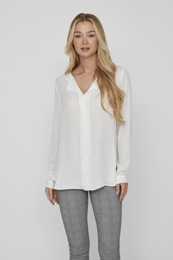 Vila Blusa de manga larga Blanco