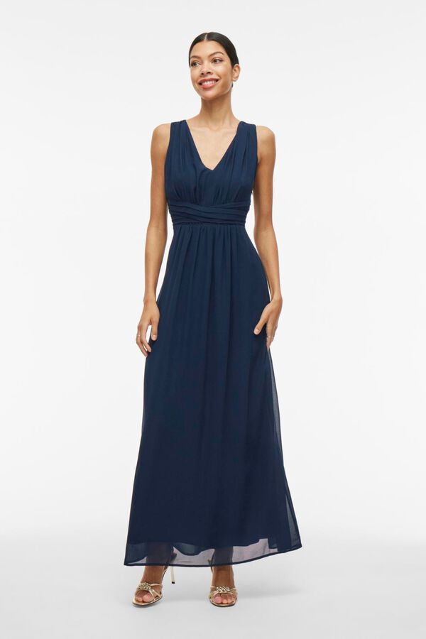 Vila Vestido comprido de festa Azul