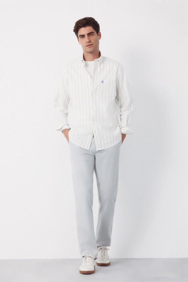 Cortefiel Pantal&oacute;n chino regular fit Gris