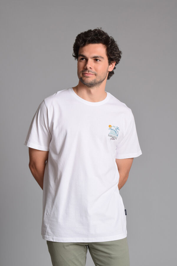 Cortefiel T-shirt print digital Branco