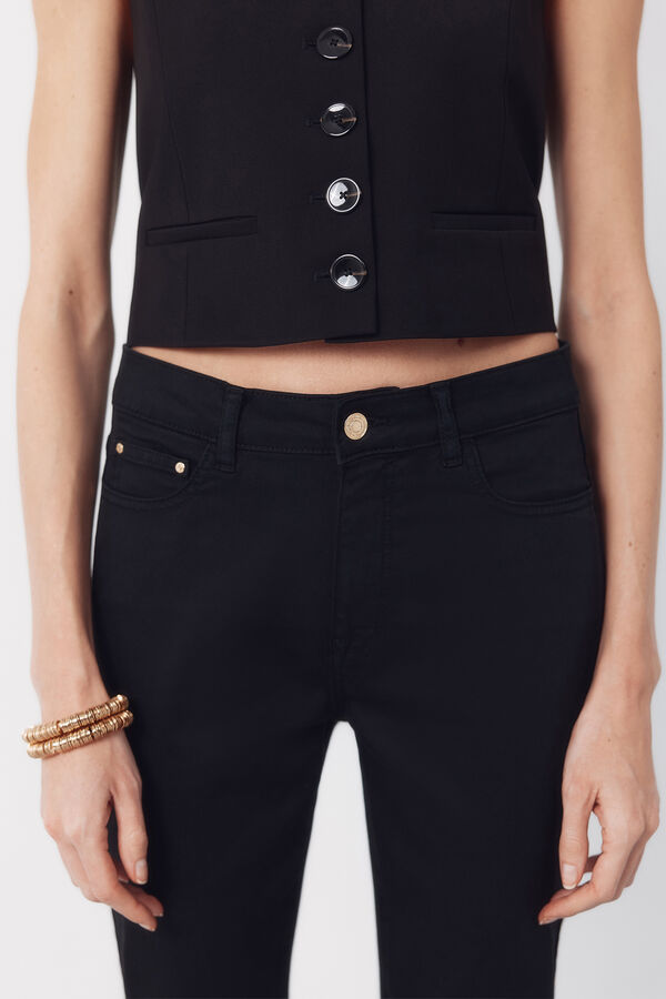 Cortefiel Jeans Sensational Pitillo color Negro