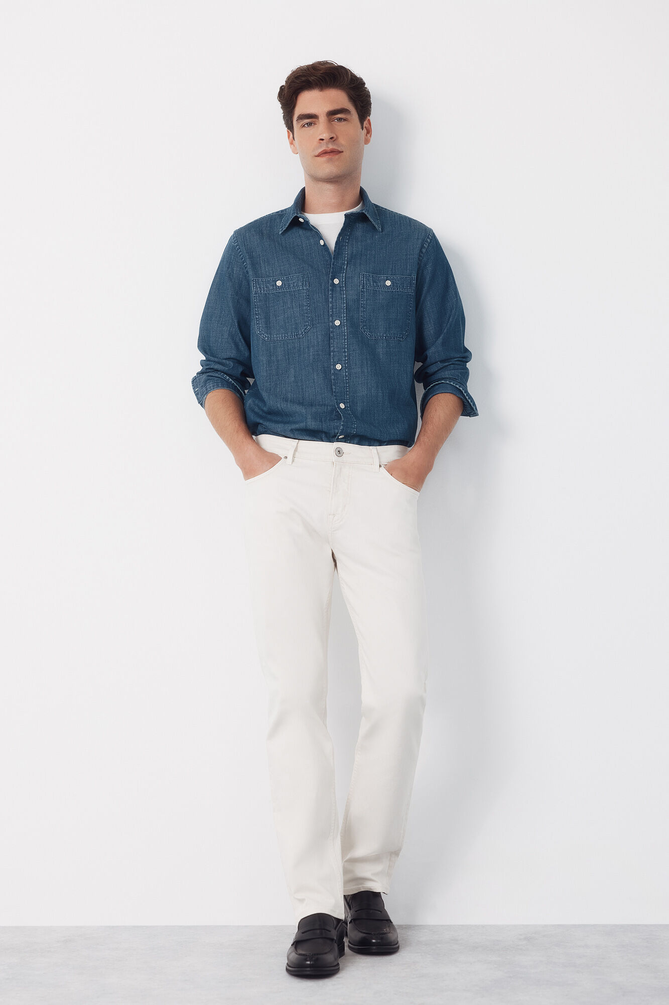 Cortefiel Cal&ccedil;as 5 bolsos cor regular fit