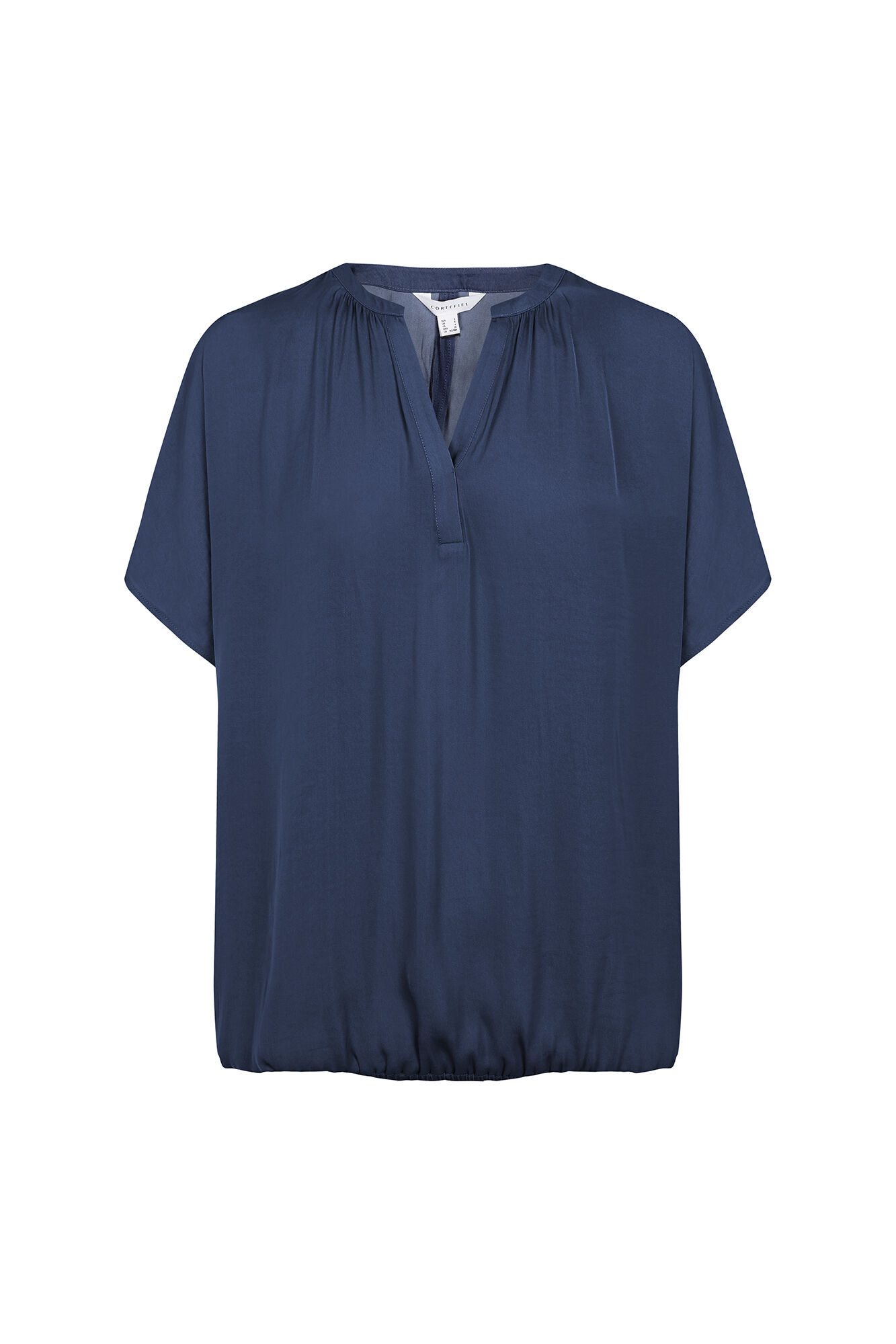 Cortefiel Blusa acetinada de manga curta