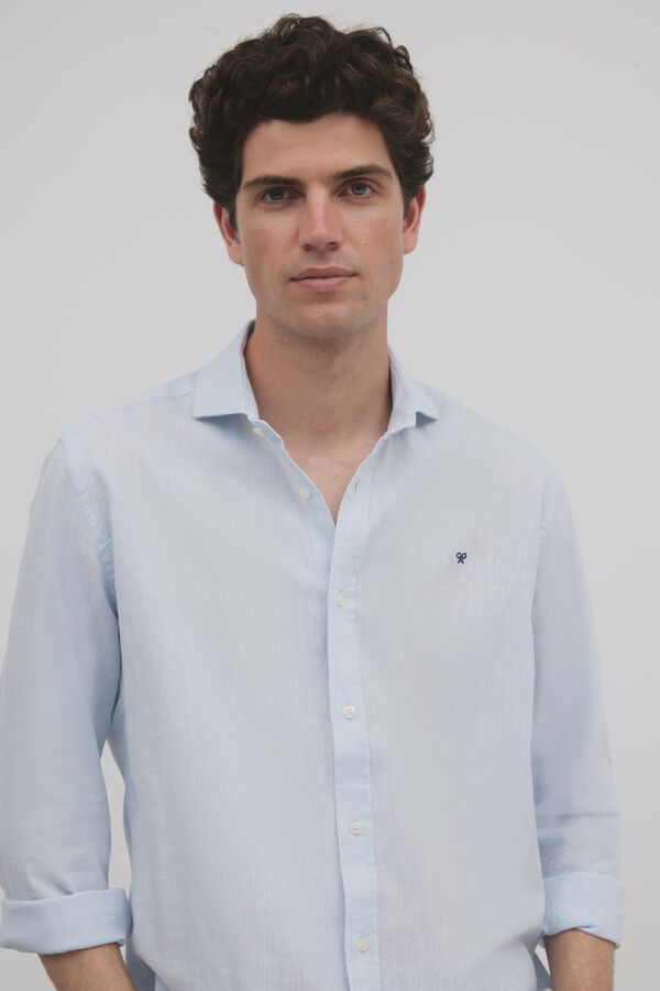 Silbon Camisa sport silbon soft Azul