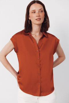 Cortefiel Camisa acetinada