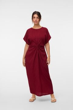 Vero Moda Curve Vestido midi con nudo delantero