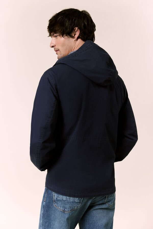 OOTO Parka corta con capucha Azul oscuro