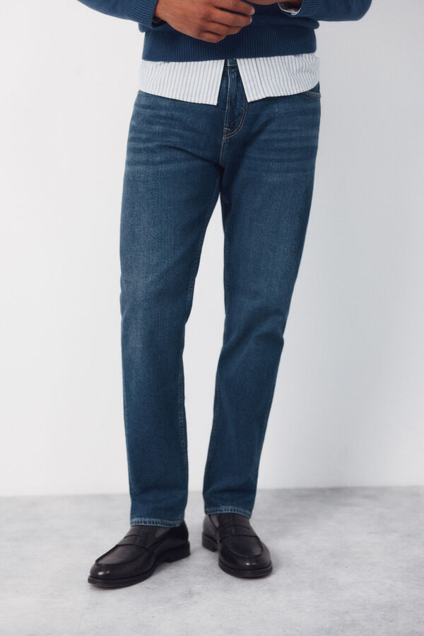 Cortefiel Pantal&oacute;n vaquero ligero regular fit Azul