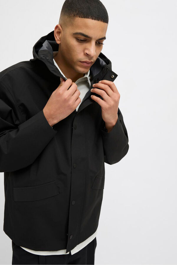 Jack & Jones Cazadora regular fit waterproof Negro