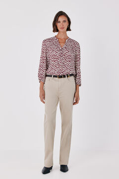 Cortefiel Blusa estampada fluida