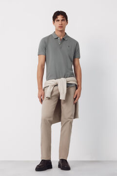 Cortefiel Polo b&aacute;sico piqu&eacute; slim