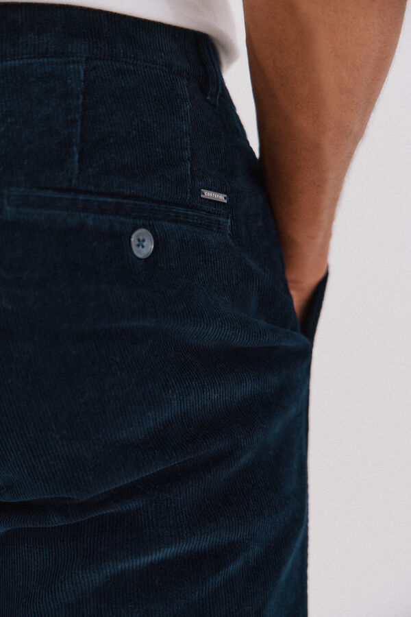 Cortefiel Corduroy chinos Navy