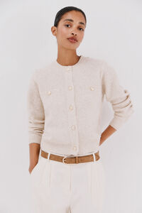 Cortefiel Chaqueta lúrex botones