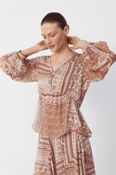 Cortefiel Blusa estampada