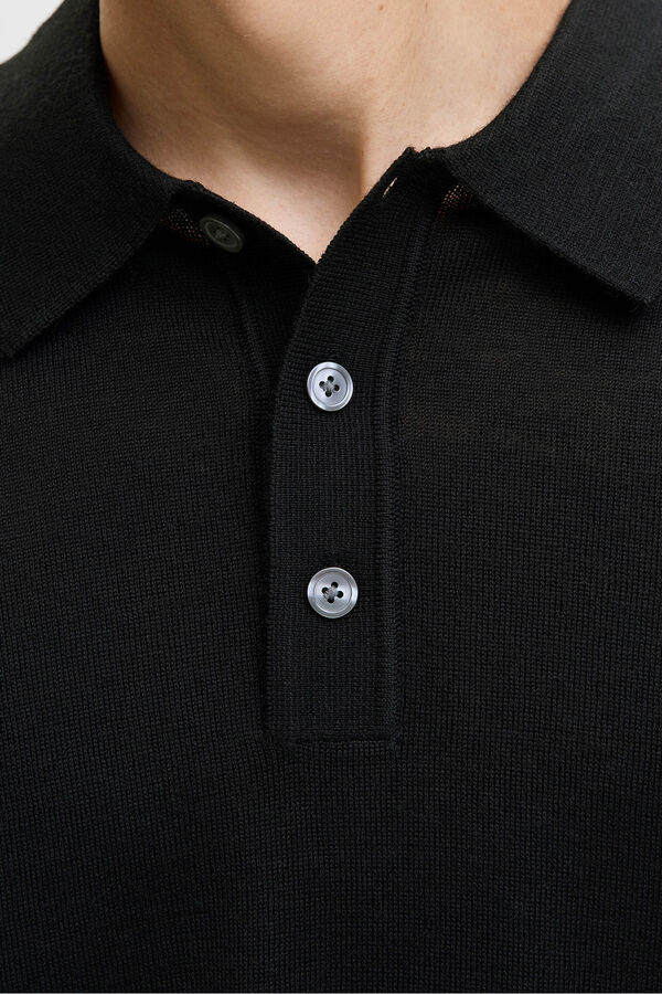 Jack & Jones Jersey polo regular fit Negro