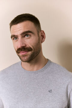 OOTO Camiseta lavada manga corta