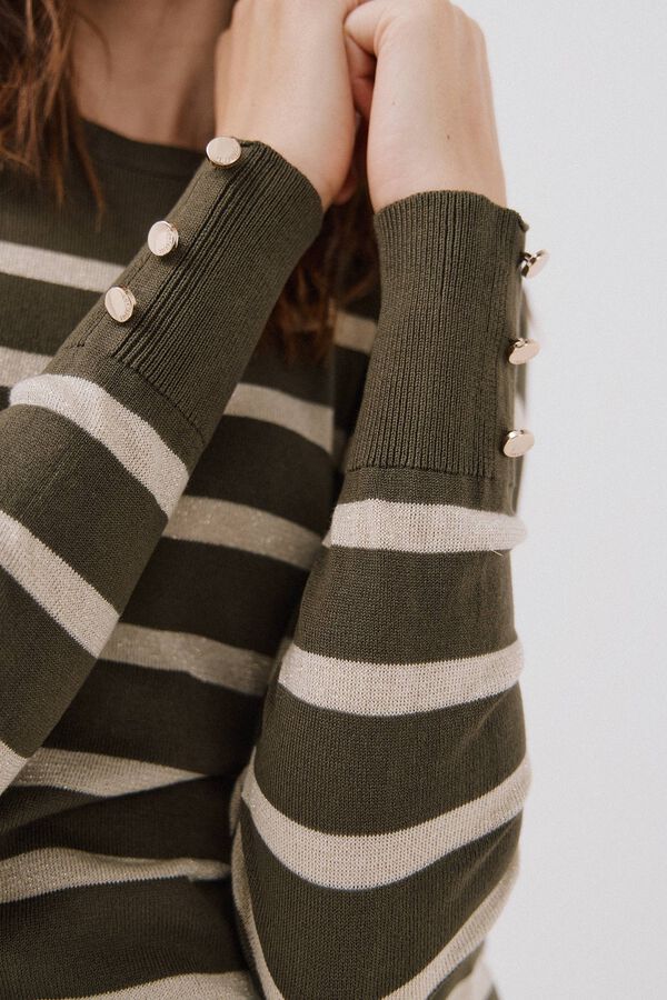 Cortefiel Jersey rayas Green