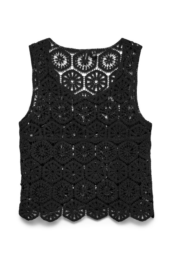 Vero Moda Top sin mangas crochet Negro