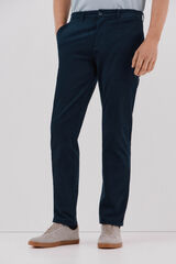 Cortefiel Calças chino regular fit Azul