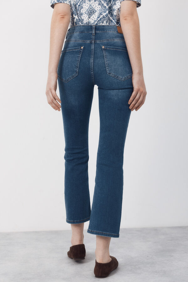 Cortefiel Cropped flared jeans SENSATIONAL Blue