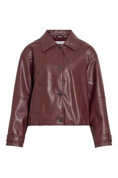 Vila Chaqueta corta efecto piel