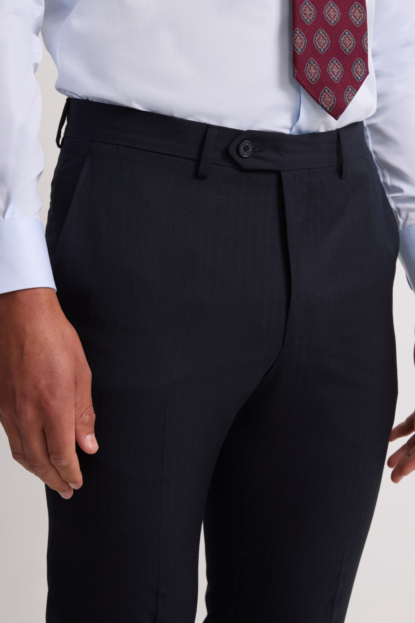 Silbon Pantal&oacute;n traje clasico espiga