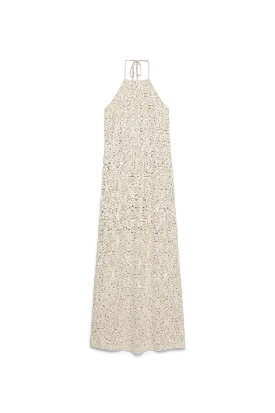 Vestido largo cuello halter