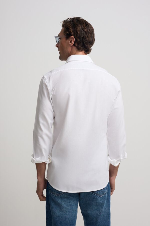 Silbon Camisa sport estructura logo Blanco