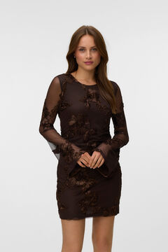 Vero Moda Vestido corto floral de tul