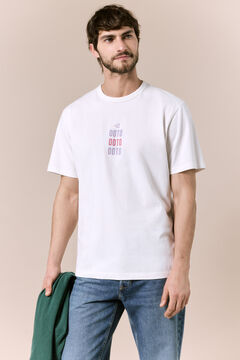 OOTO Camiseta lavada con logo