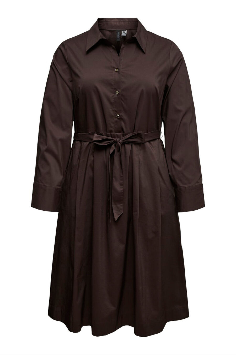 Vestido midi camisero talla grande