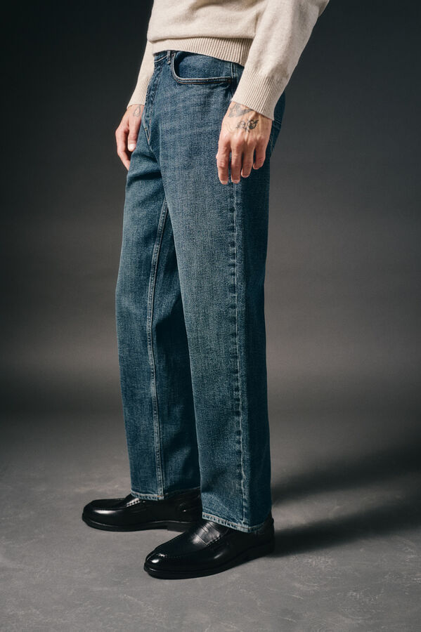 OOTO Pantal&oacute;n vaquero straight fit Azul