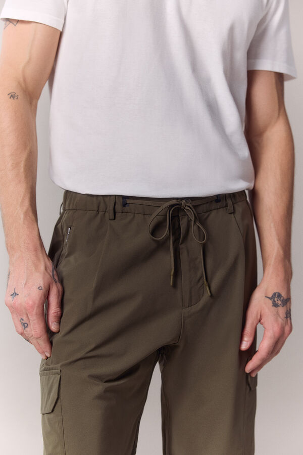 OOTO Pantal&oacute;n cargo t&eacute;cnico Kaki