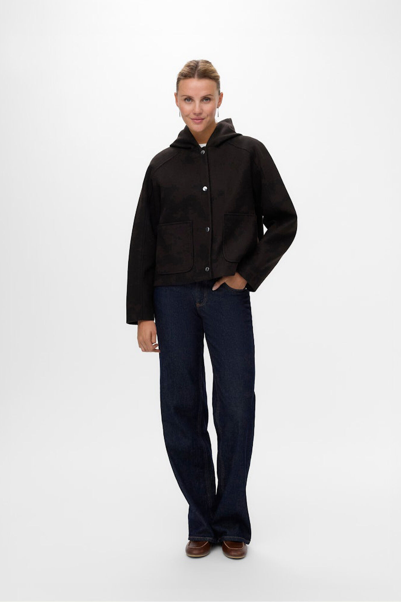 Vero Moda Abrigo corto de pa&ntilde;o