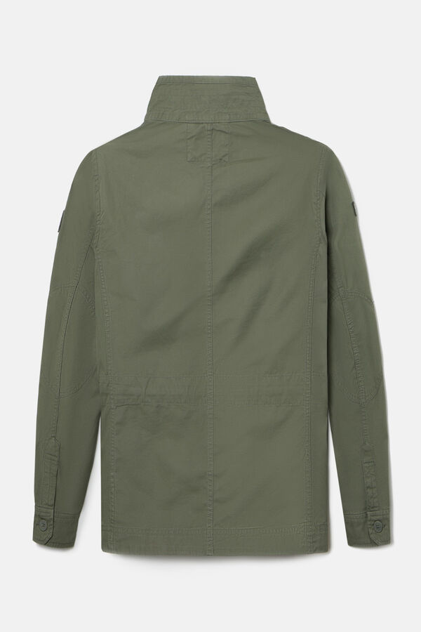 Silbon Garment dye military jacket Green