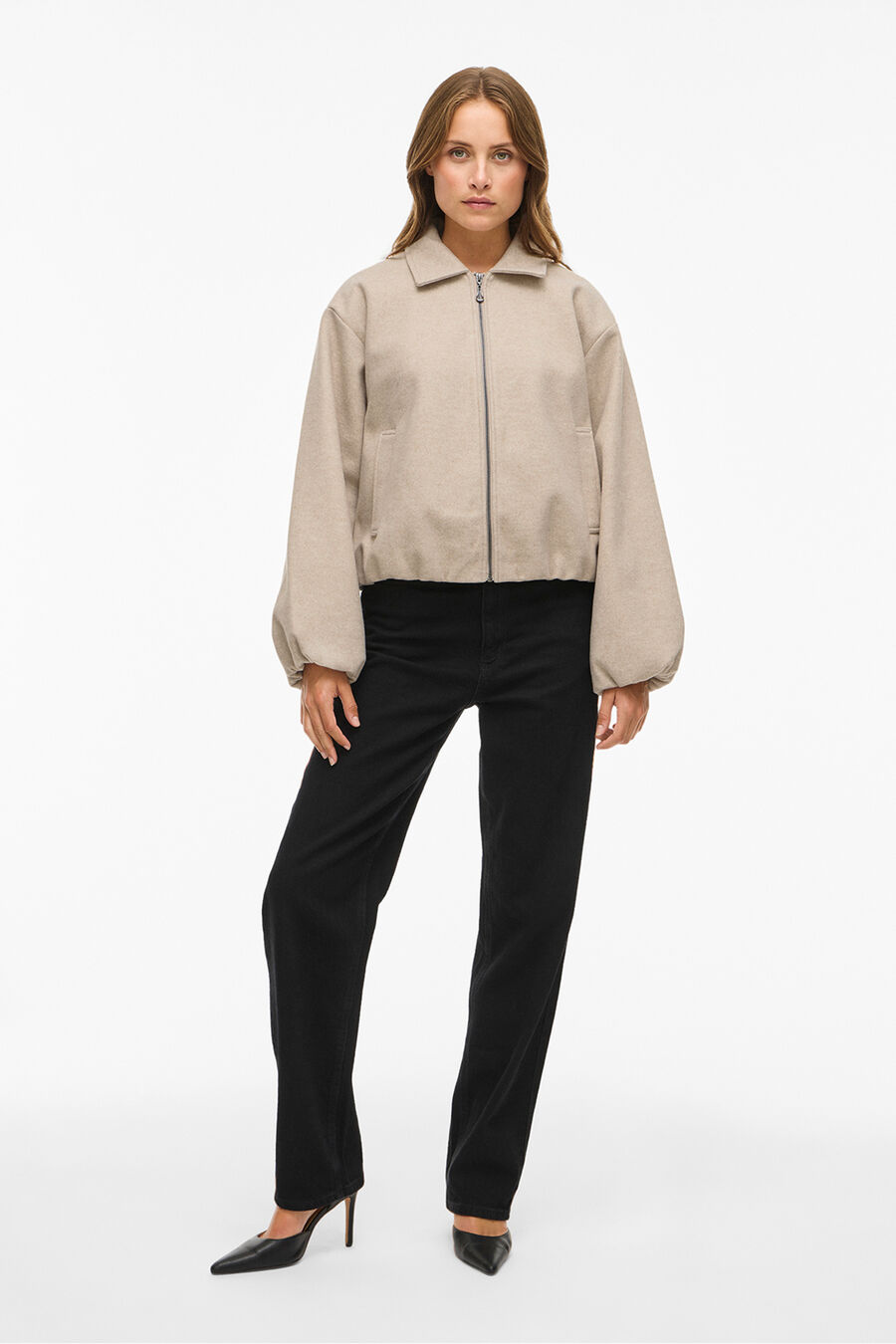 Chaqueta con mangas globo