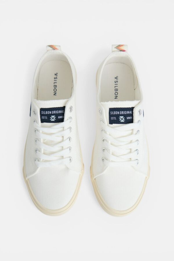 Silbon Zapatilla clasica lona Blanco