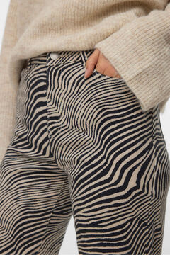 Vero Moda Pantal&oacute;n vaquero animal print