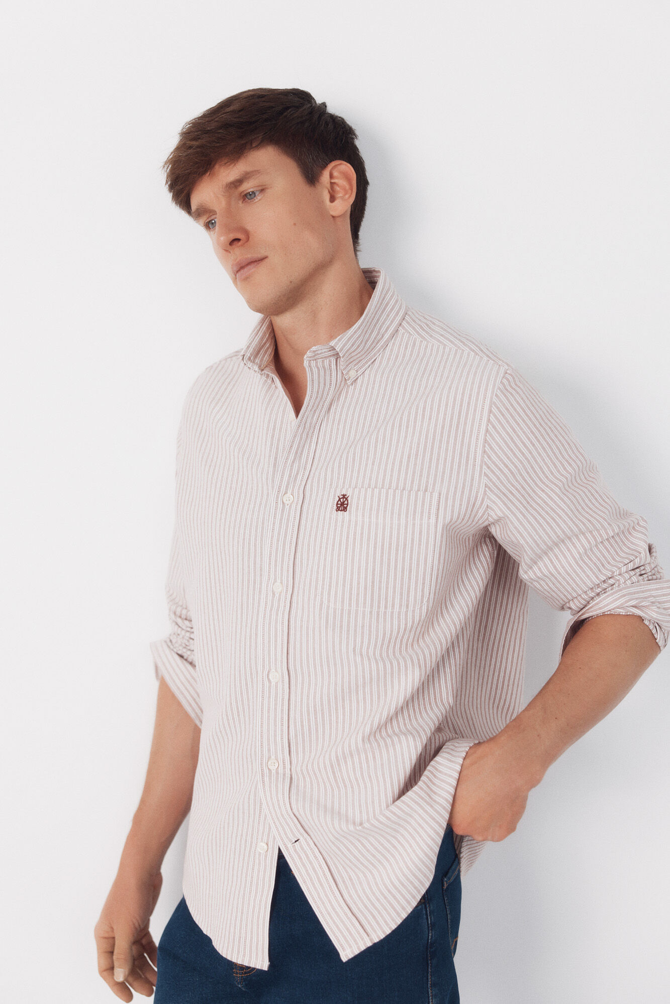 Cortefiel Camisa oxford rayas