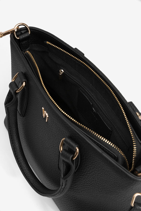 Vilanova Mala urbana com efeito couro granulado Preto