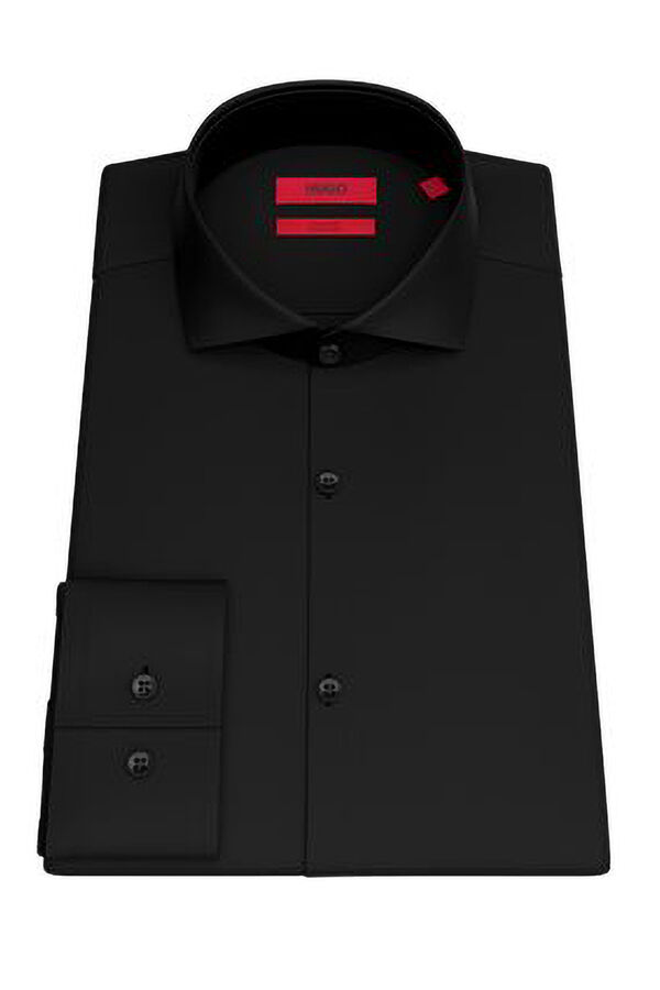 HUGO Camisa b&aacute;sica Black