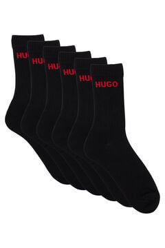 Cortefiel Paquete de seis pares de calcetines cortos Negro