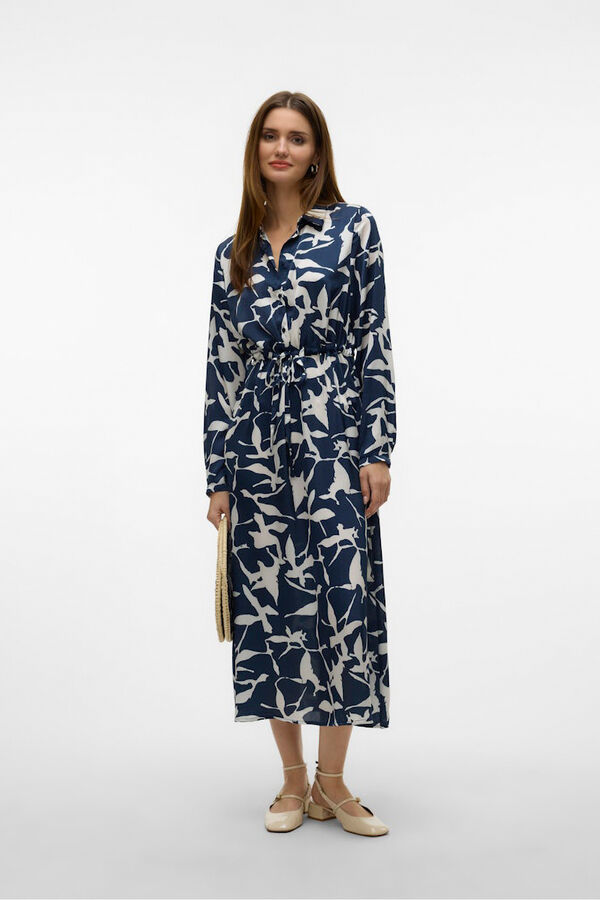 Vero Moda Midi shirt dress  Navy