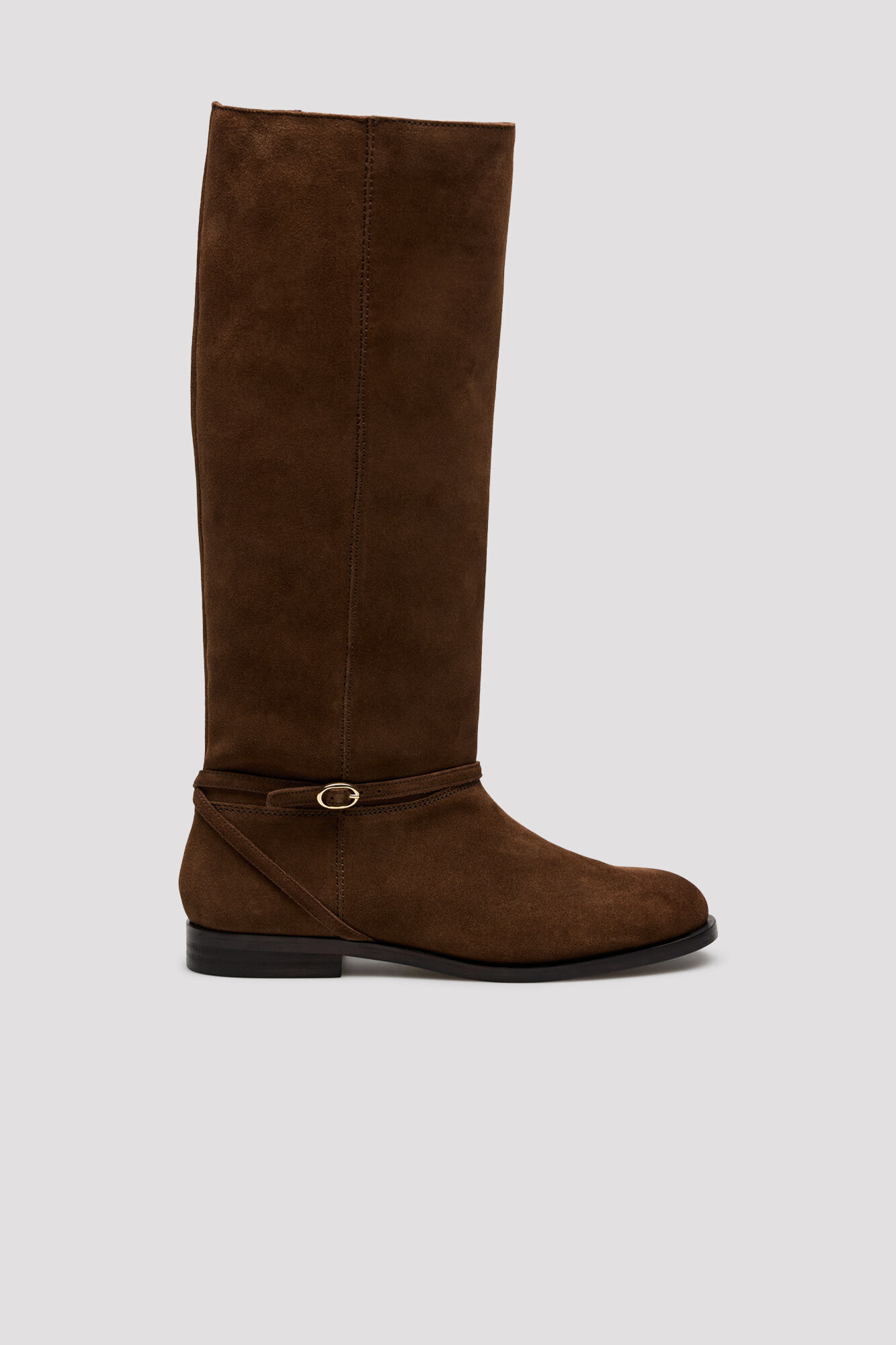Cortefiel Botas de pele com fivela