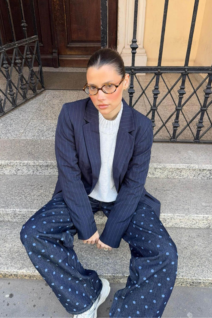 Americana blazer abotonada